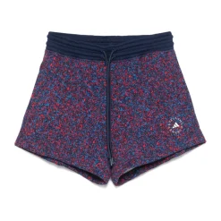 Shorts Morados con Cintura Elástica y Bolsillos