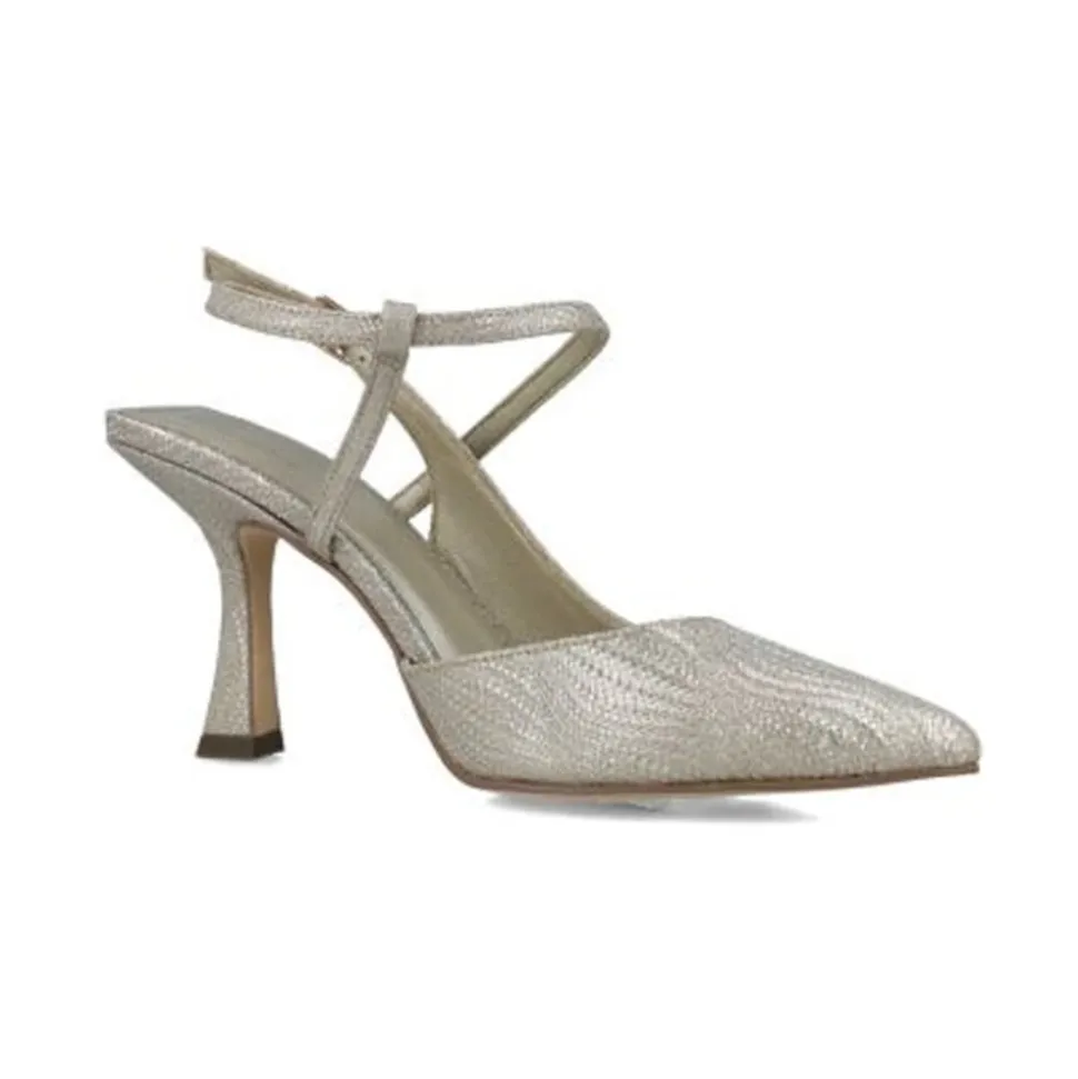 Slingback laminata con cinturino alla caviglia