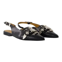 Slingbacks de Cuero Negro - Elegante y amigable para SEO
