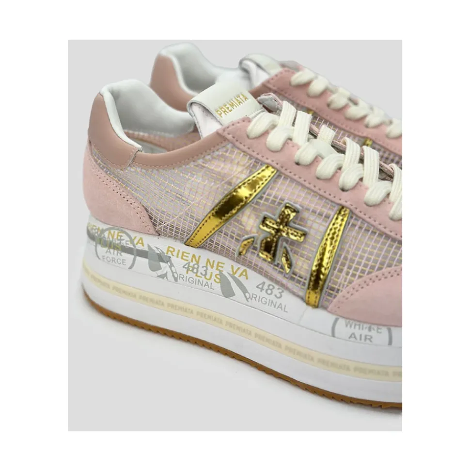 Sneaker Rosa Beth Doble Plataforma