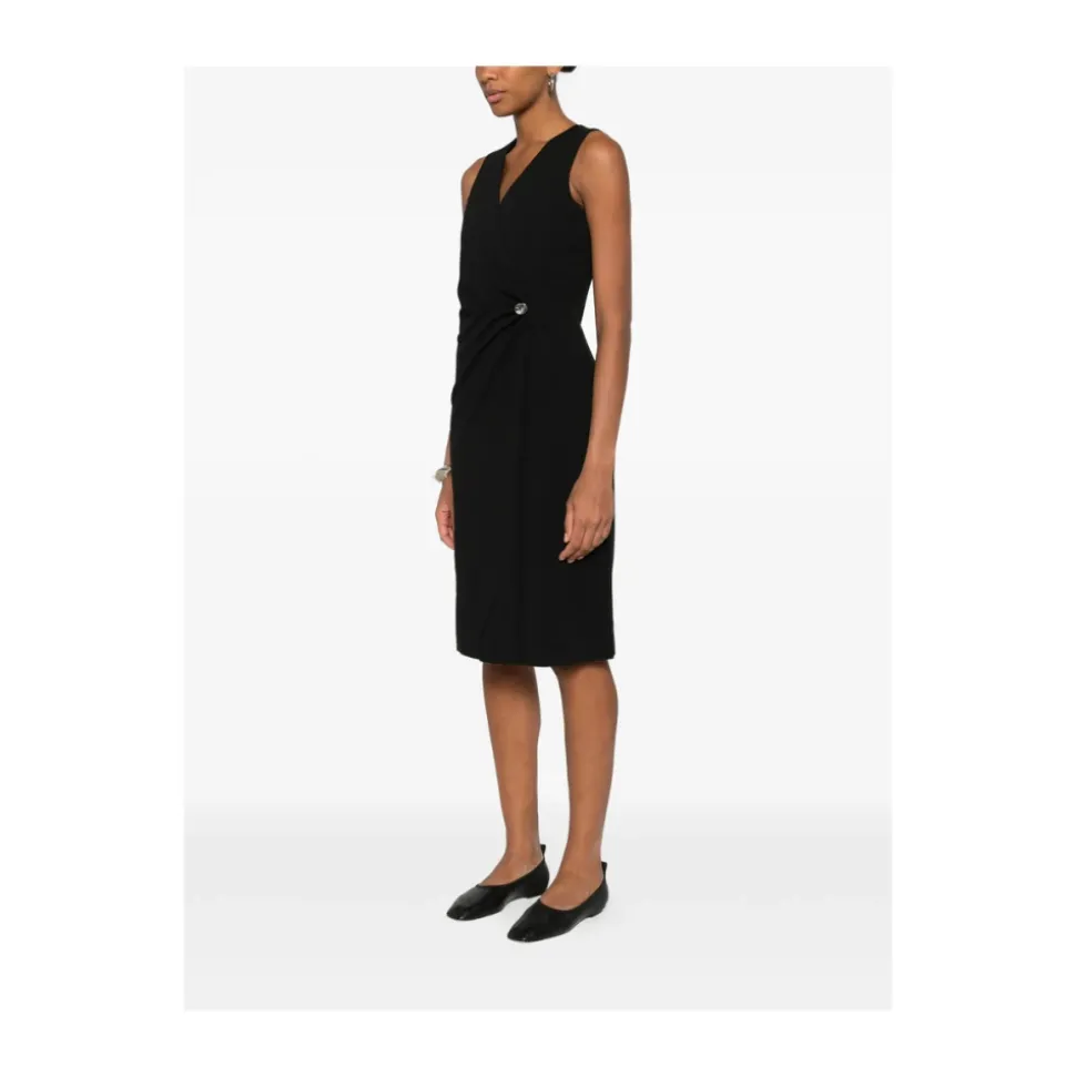 Stretch Crepe Sleeveless Dress