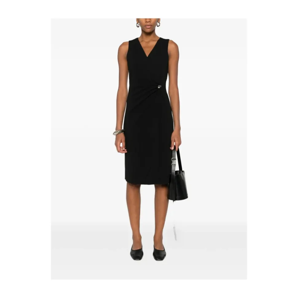 Stretch Crepe Sleeveless Dress