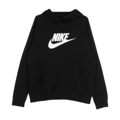 Sudadera con Bolsillo Canguro Negro/Blanco