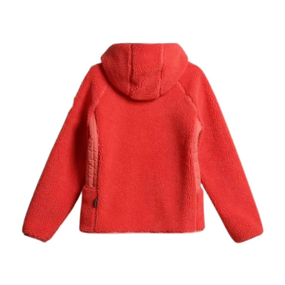Sudadera con Capucha de Forro Polar Rosa Yupik con Cremallera