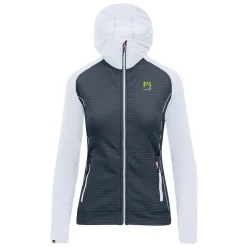 Sudadera con Capucha y Cremallera Completa Azul Ombre