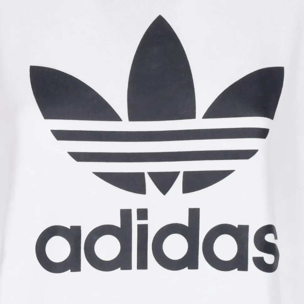 Sudadera con Cuello Redondo y Logo Trefoil