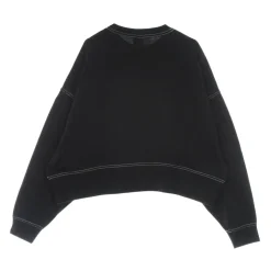 Sudadera corta de cuello redondo
