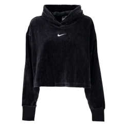 Sudadera corta de terciopelo