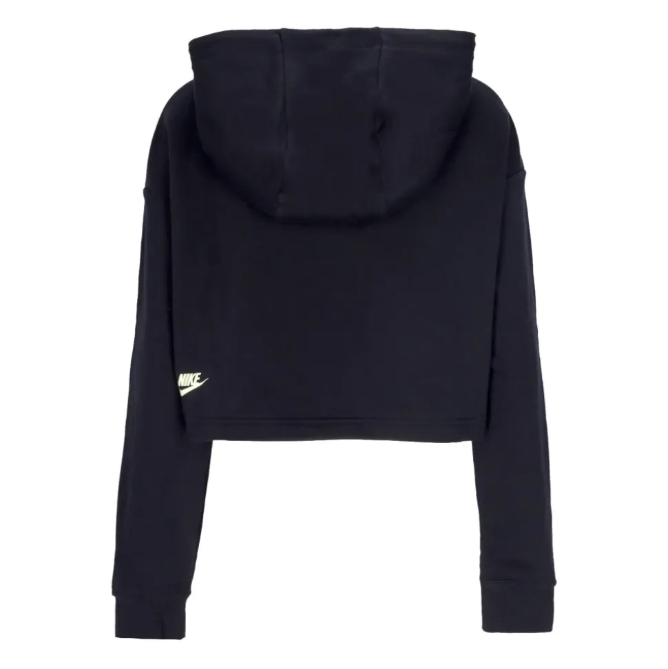 Sudadera corta negra Ropa deportiva de forro polar