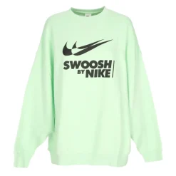 Sudadera Crewneck Verde/Negra con Logo Swoosh