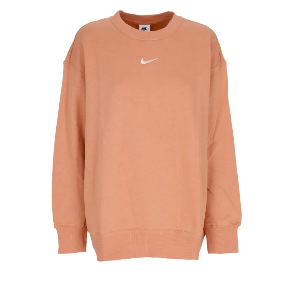 Sudadera Marrón con Cuello Redondo de Felpa