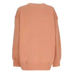 Sudadera Marrón con Cuello Redondo de Felpa