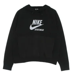 Sudadera Negra con Capucha de Forro Polar