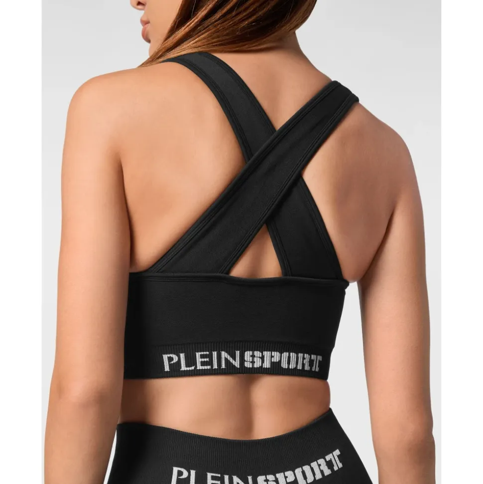 Sujetador Deportivo Seamless Wide Straps Logo