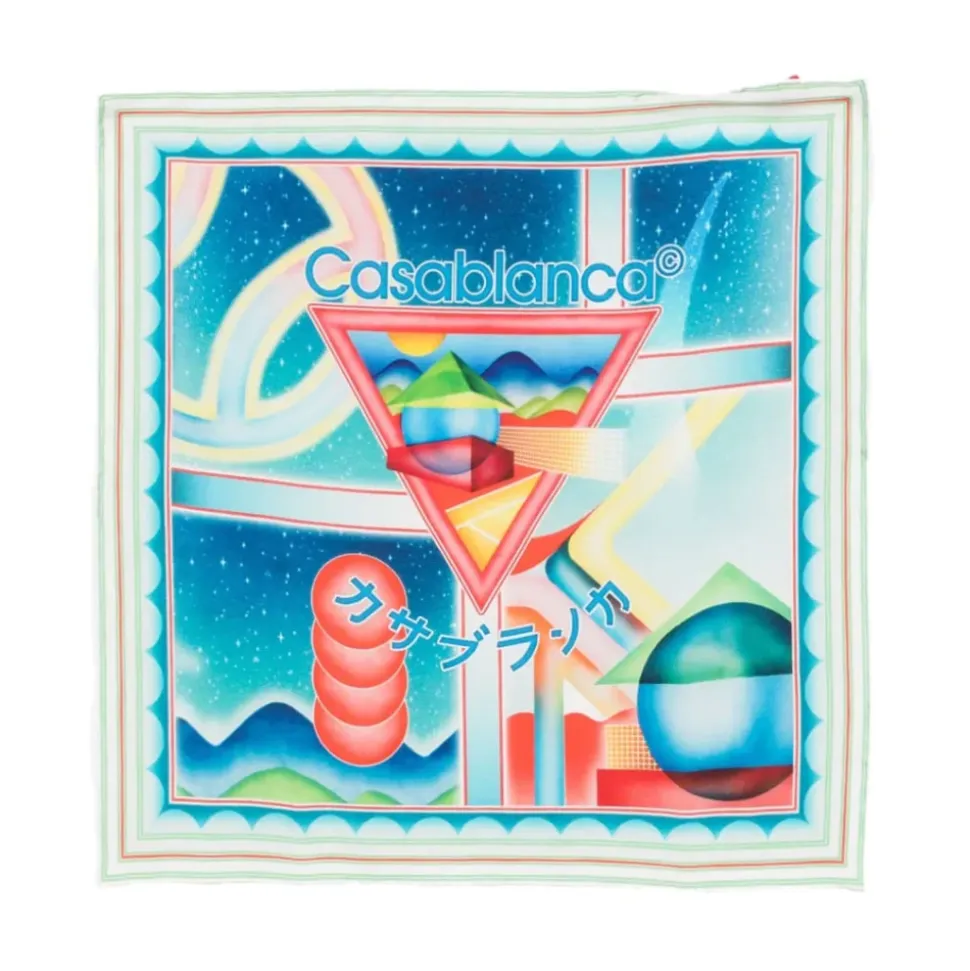 Tennis Club Medium Silk Scarf