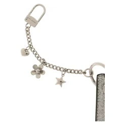 The Coated Glitter Everyday Top Zip Charm Wallet