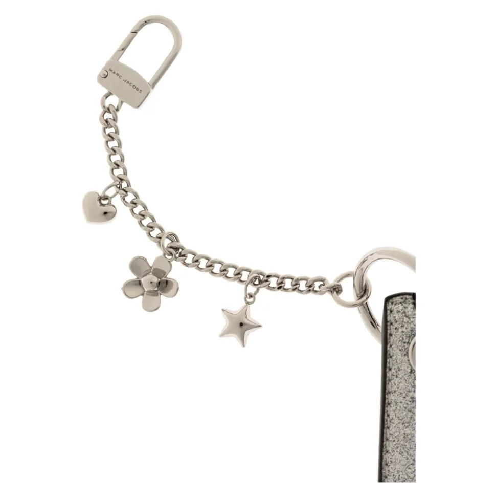 The Coated Glitter Everyday Top Zip Charm Wallet