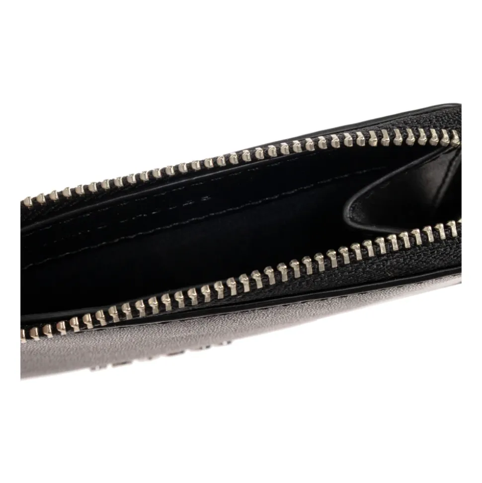 The Coated Glitter Everyday Top Zip Charm Wallet