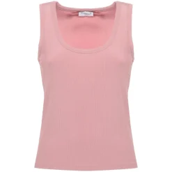 Top de canalé con cuello ancho