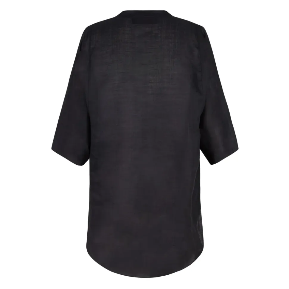 Top de Cuello Mao con Manga Kimono