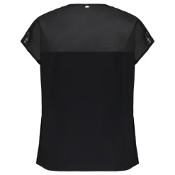 Top de manga corta con cuello redondo