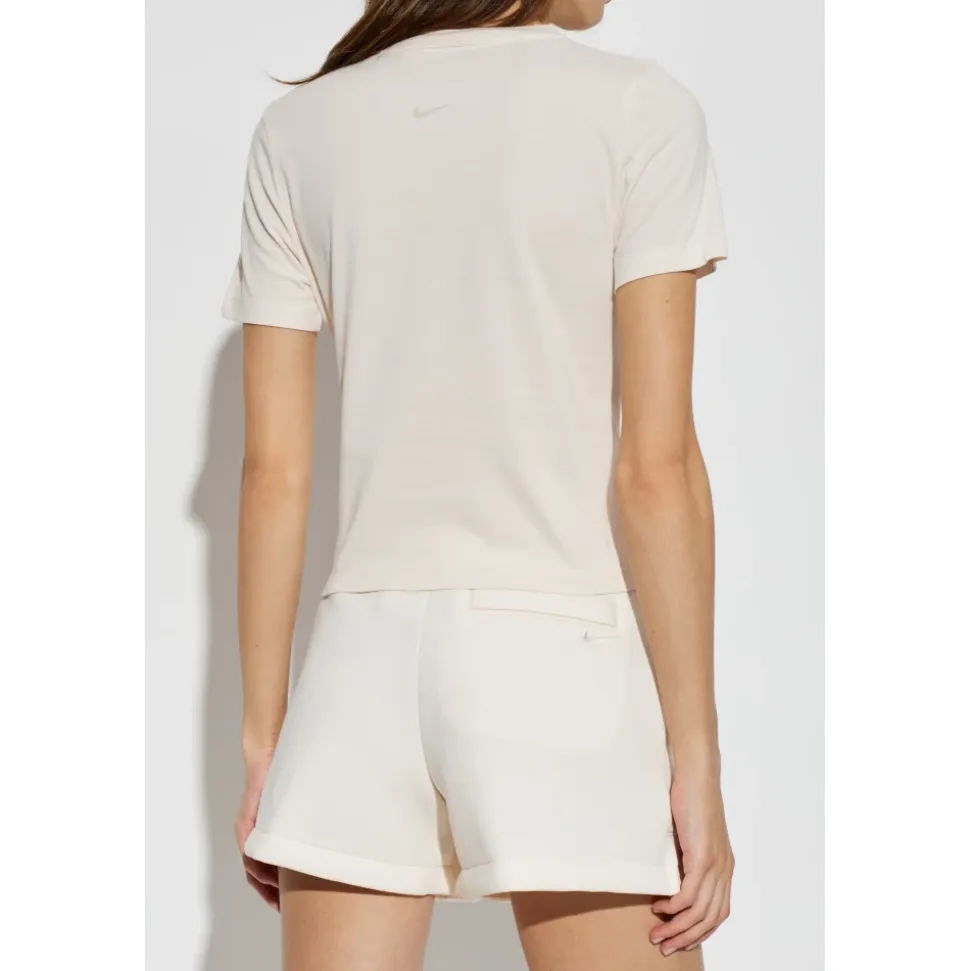Top de manga corta con logo burnout ajustado