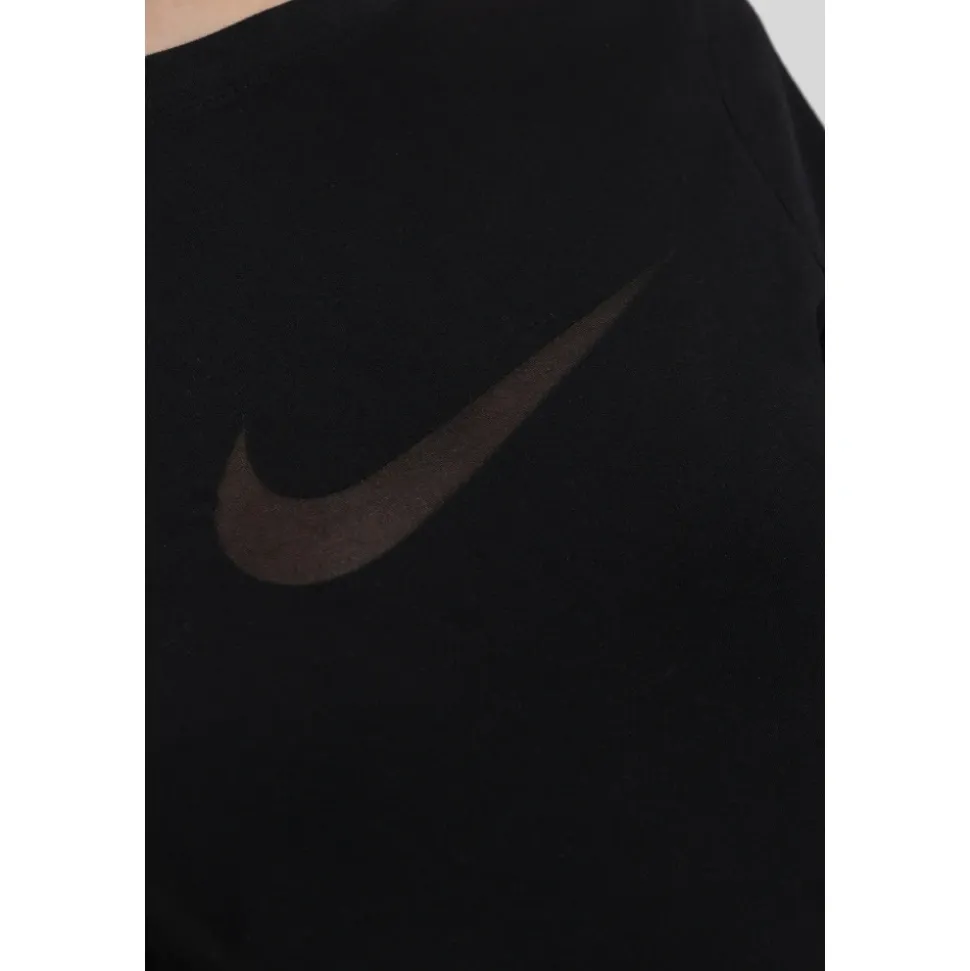 Top de manga corta con logo burnout ajustado