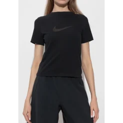Top de manga corta con logo burnout ajustado