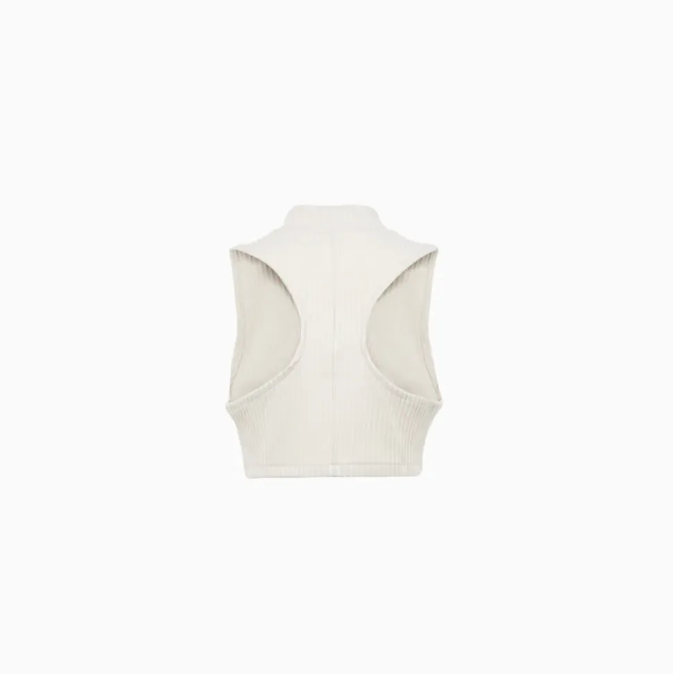Top sin Mangas Ribeteado Racerback