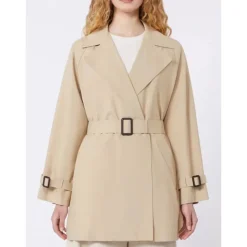Trench Coat de Lona Técnica Hidrófuga