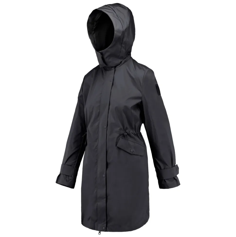 Trench impermeable con capucha