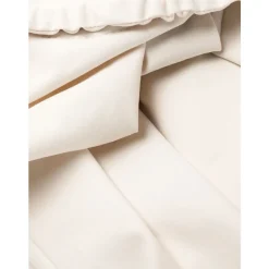 Vestido Blanco sin Tirantes con Detalles