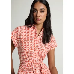 Vestido Camisero de Algodón y Viscosa