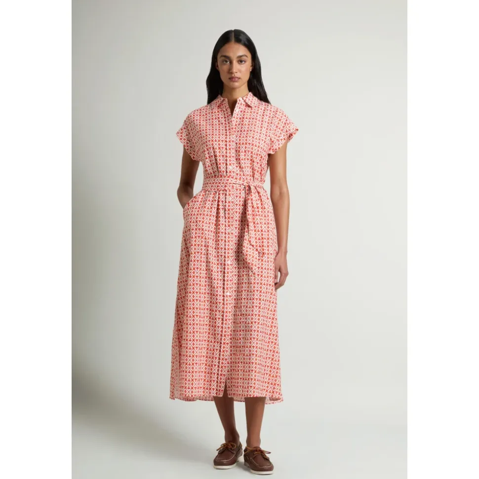 Vestido Camisero de Algodón y Viscosa