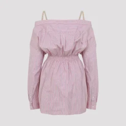 Vestido Camisero de Popelina a Rayas