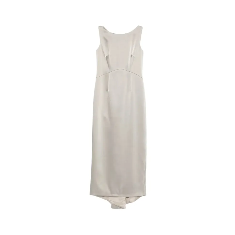 Vestido con Cuello Barco