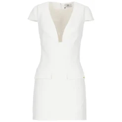 Vestido Corto con Cuello en V