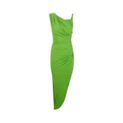 Vestido de Crepe Jersey con Detalle de Joya