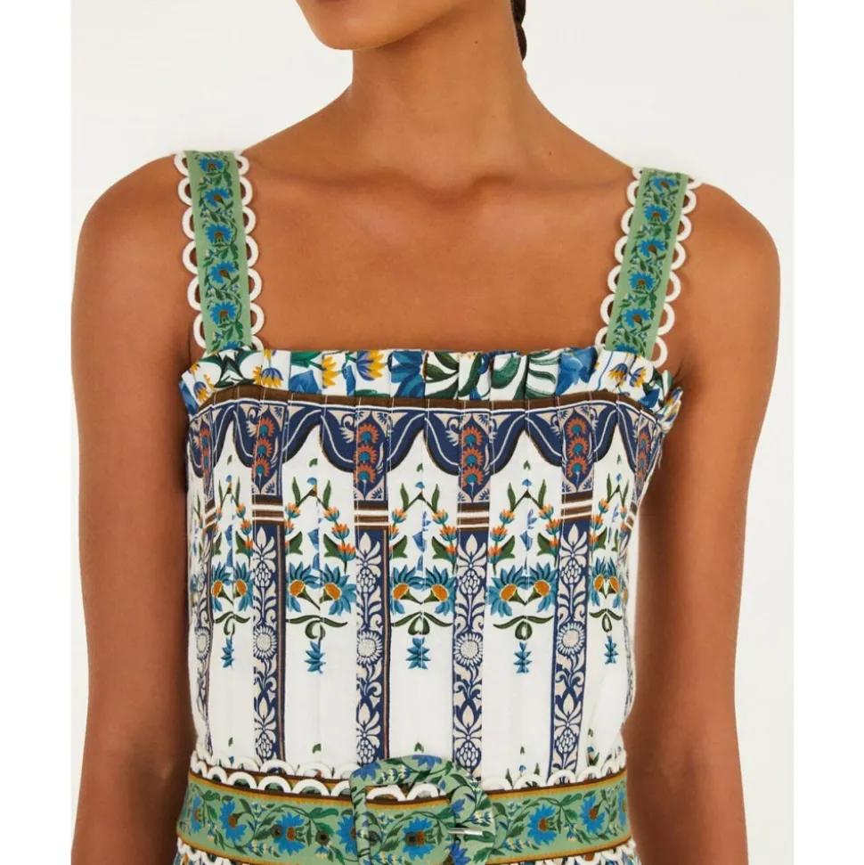 Vestido de dibujo estampado