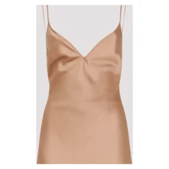 Vestido de Noche de Satén de Ante