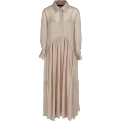 Vestido largo con volantes