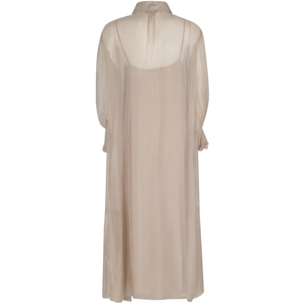 Vestido largo con volantes