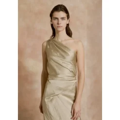 Vestido largo de nácar
