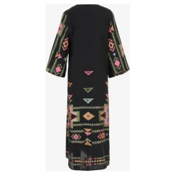 Vestido Largo de Tela Estampada