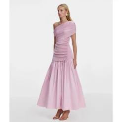 Vestido Midi Asimétrico Drapeado