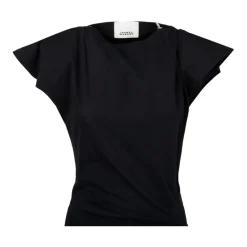 Vestido Nadela Negro con Abertura Delantera