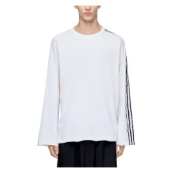 Y-3 Raw Edge 3 Stripes Long Sleeve T-Shirt