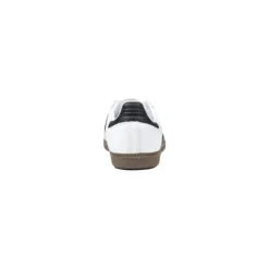 Zapatilla De Cuero Negra Y Blanca