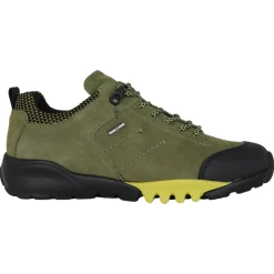 Zapatilla de senderismo impermeable verde para mujer