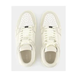 Zapatillas Bajas de Cuero Beige